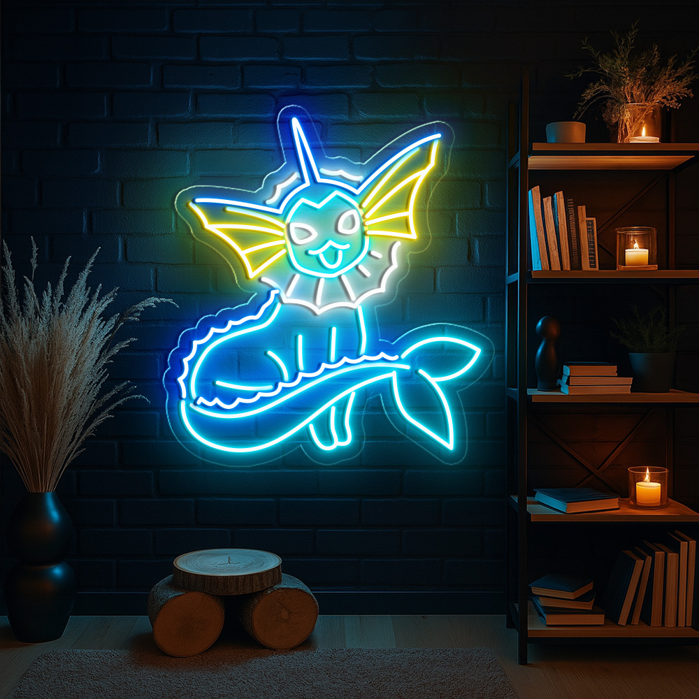 Vaporeon Pokemon Neon Signs