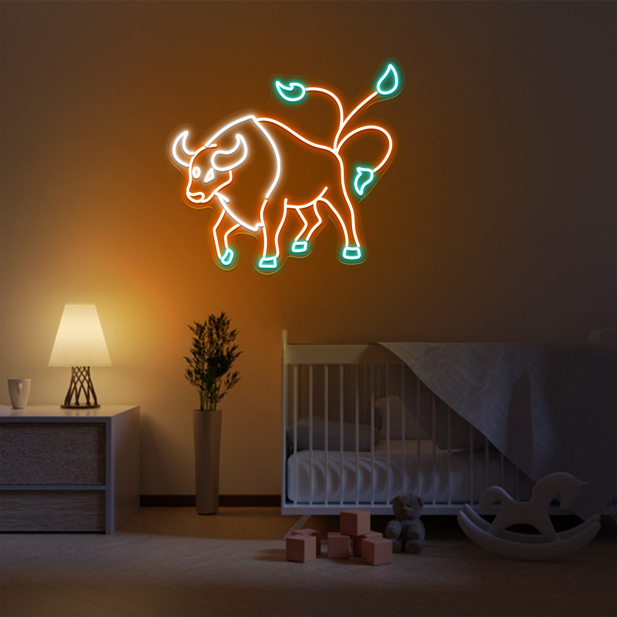 Pokemon Tauros Neon Sign