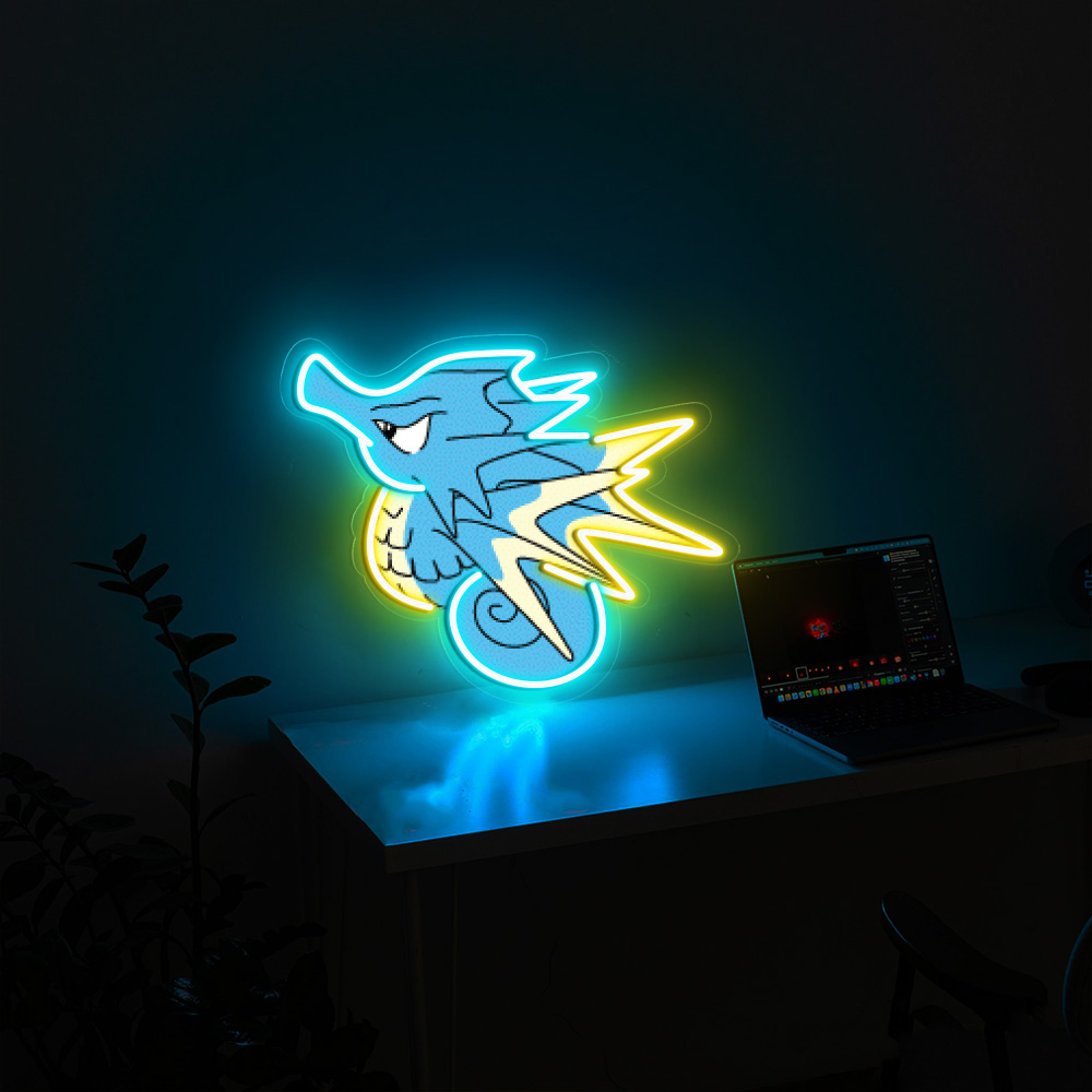 Seadra Pokemon UV Sign