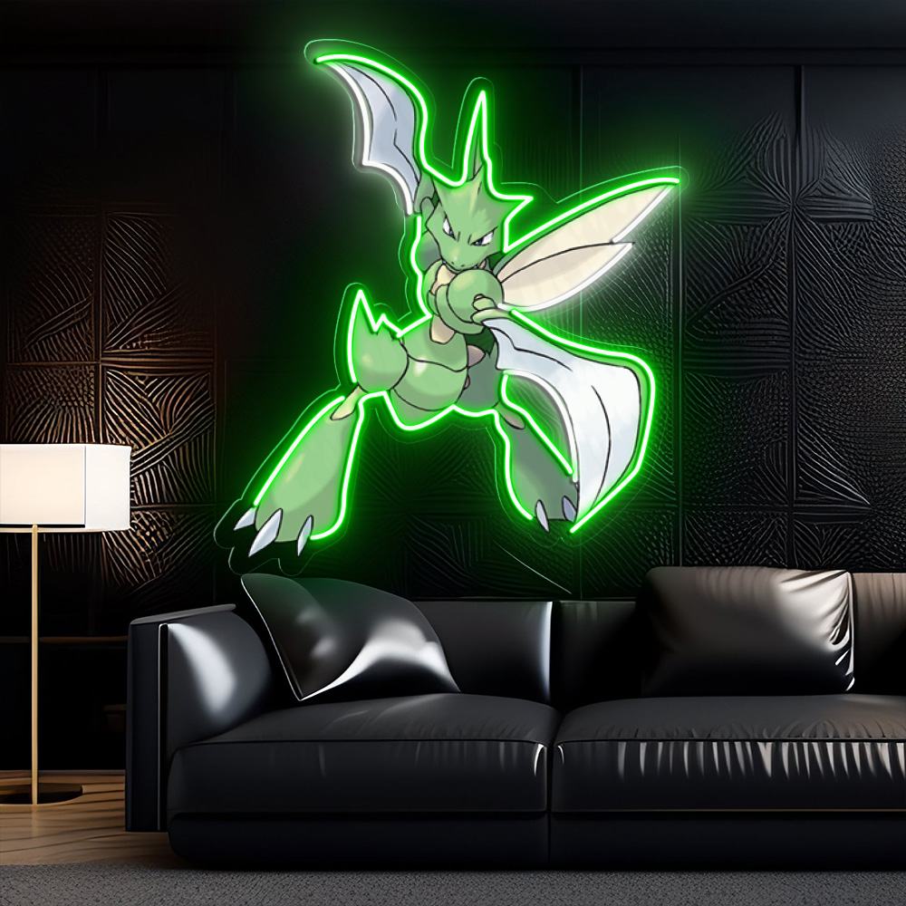 Scyther Pokemon UV Signs