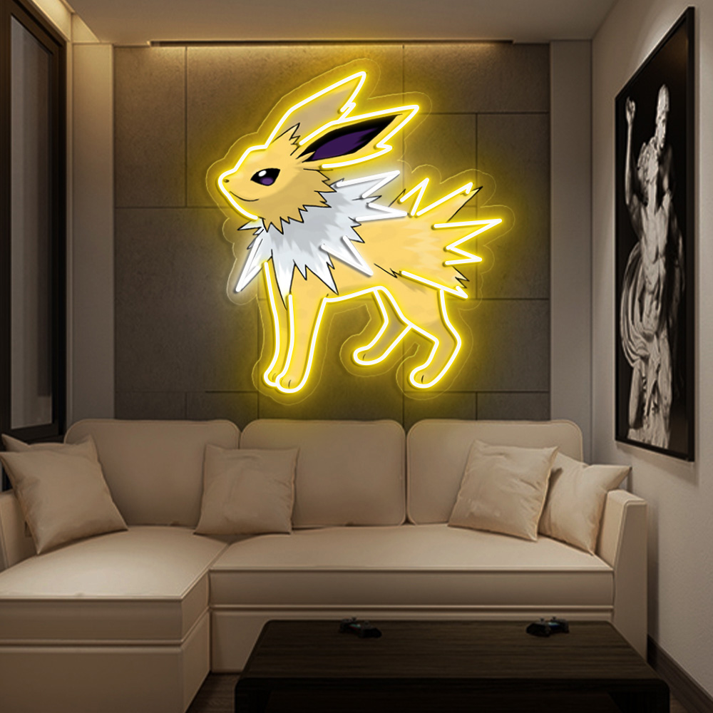 Jolteon Pokemon UV Sign