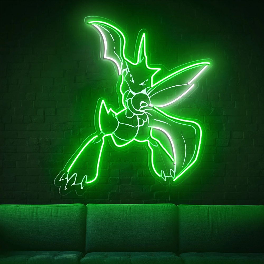 Scyther Pokemon Laser Signs