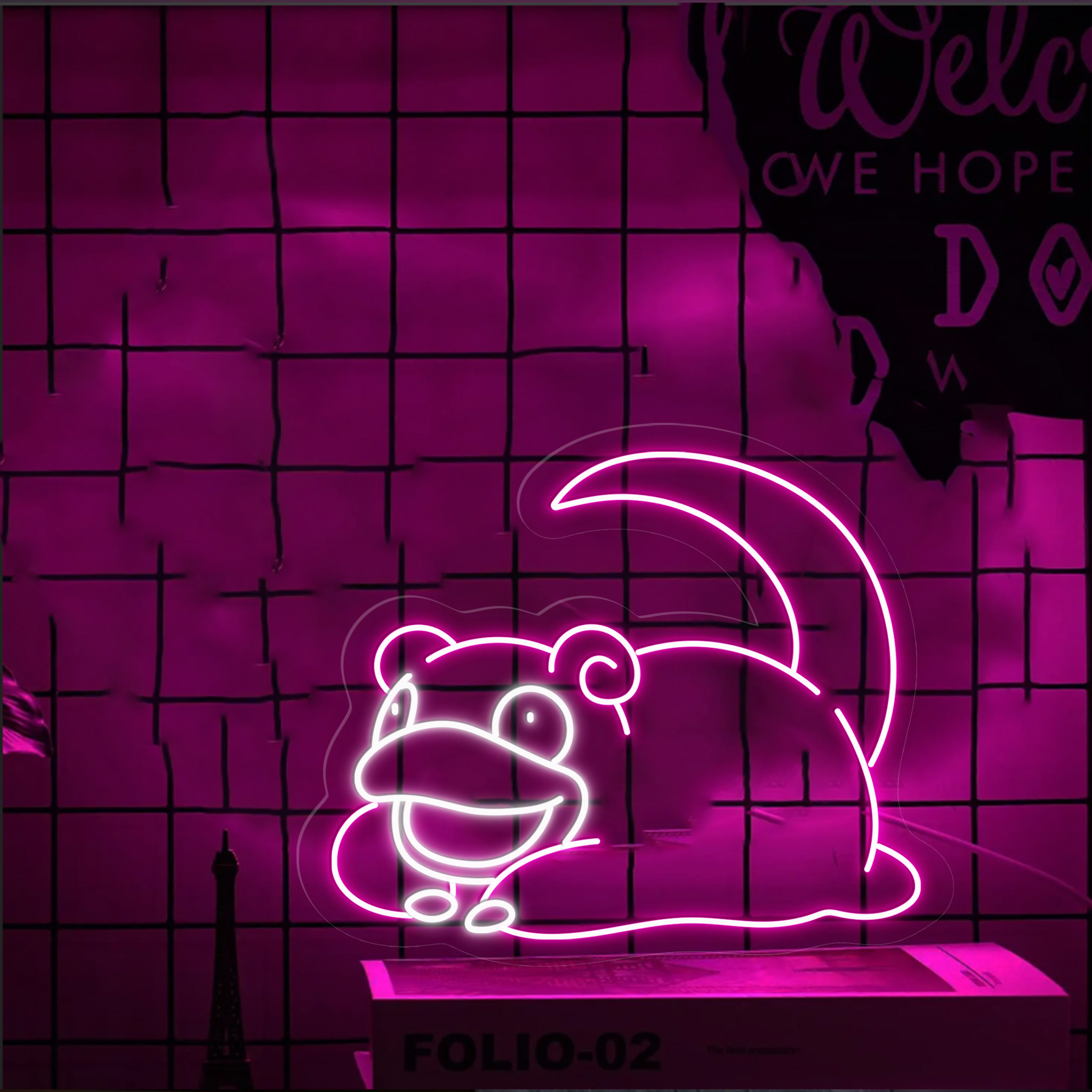 Slowpoke Pokemon Neon Sign