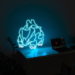 Pokemon Rhyhorn Neon Signs