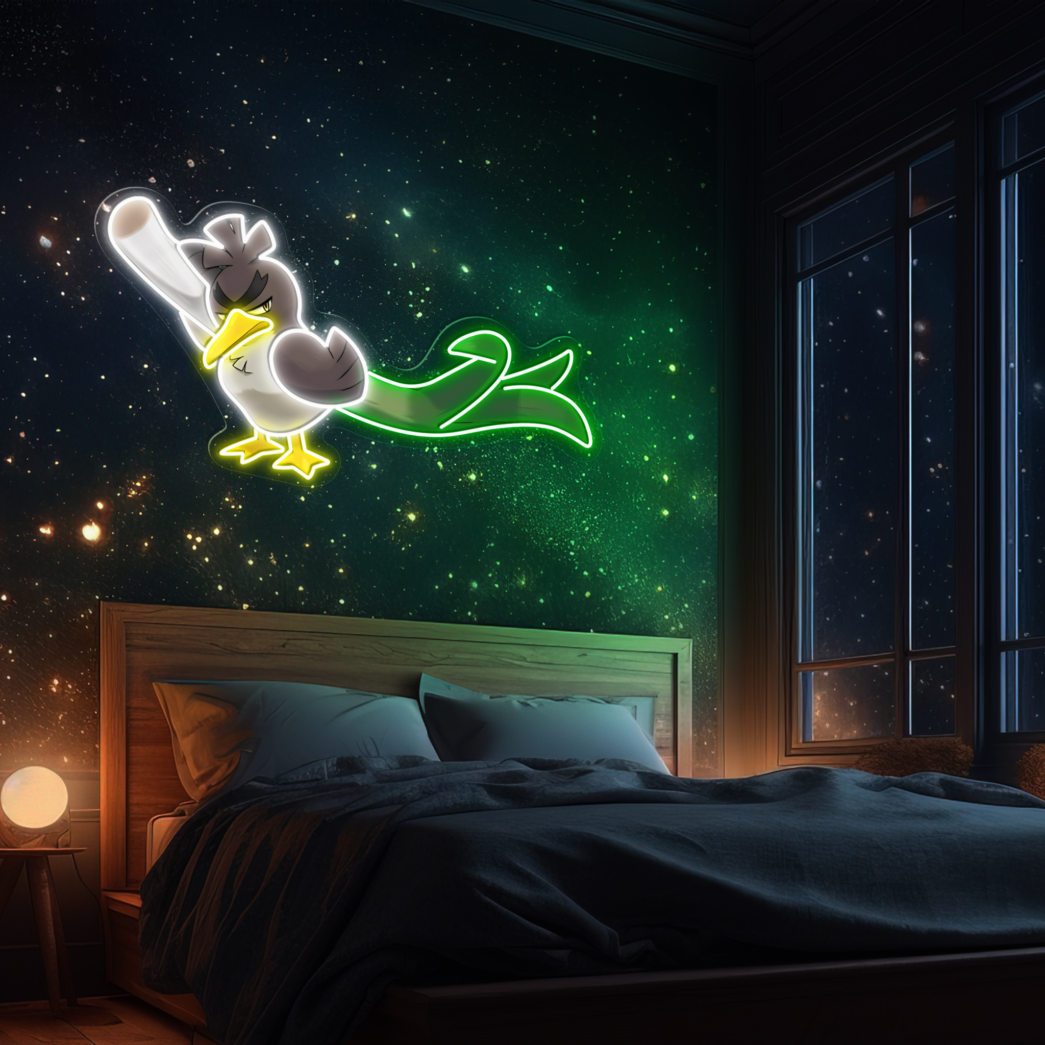 Farfetch'd Pokemon UV Sign