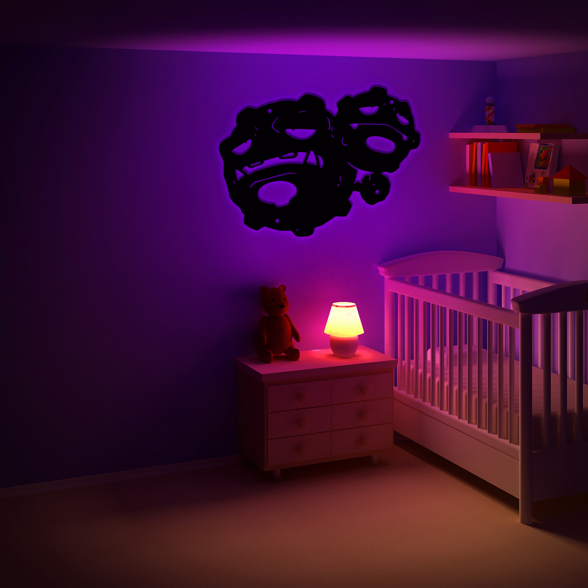 Pokemon Weezing Metal Signs