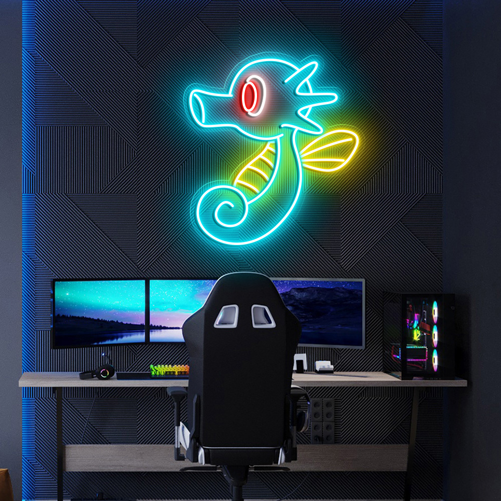 Pokemon Horsea Neon Sign