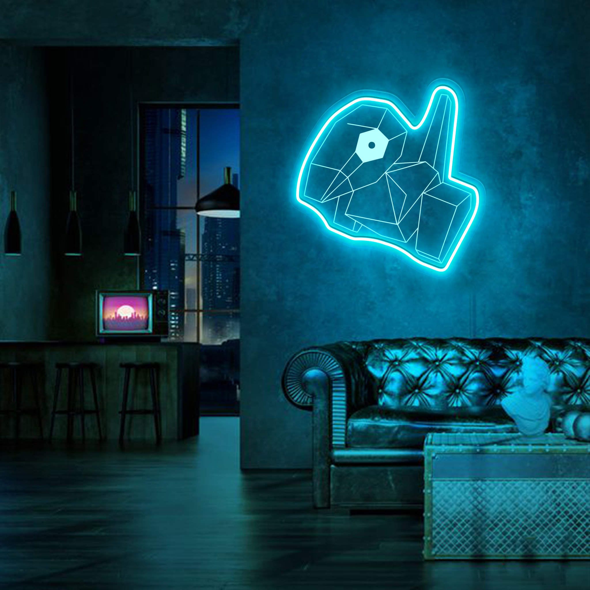 Porygon Pokemon Laser Sign