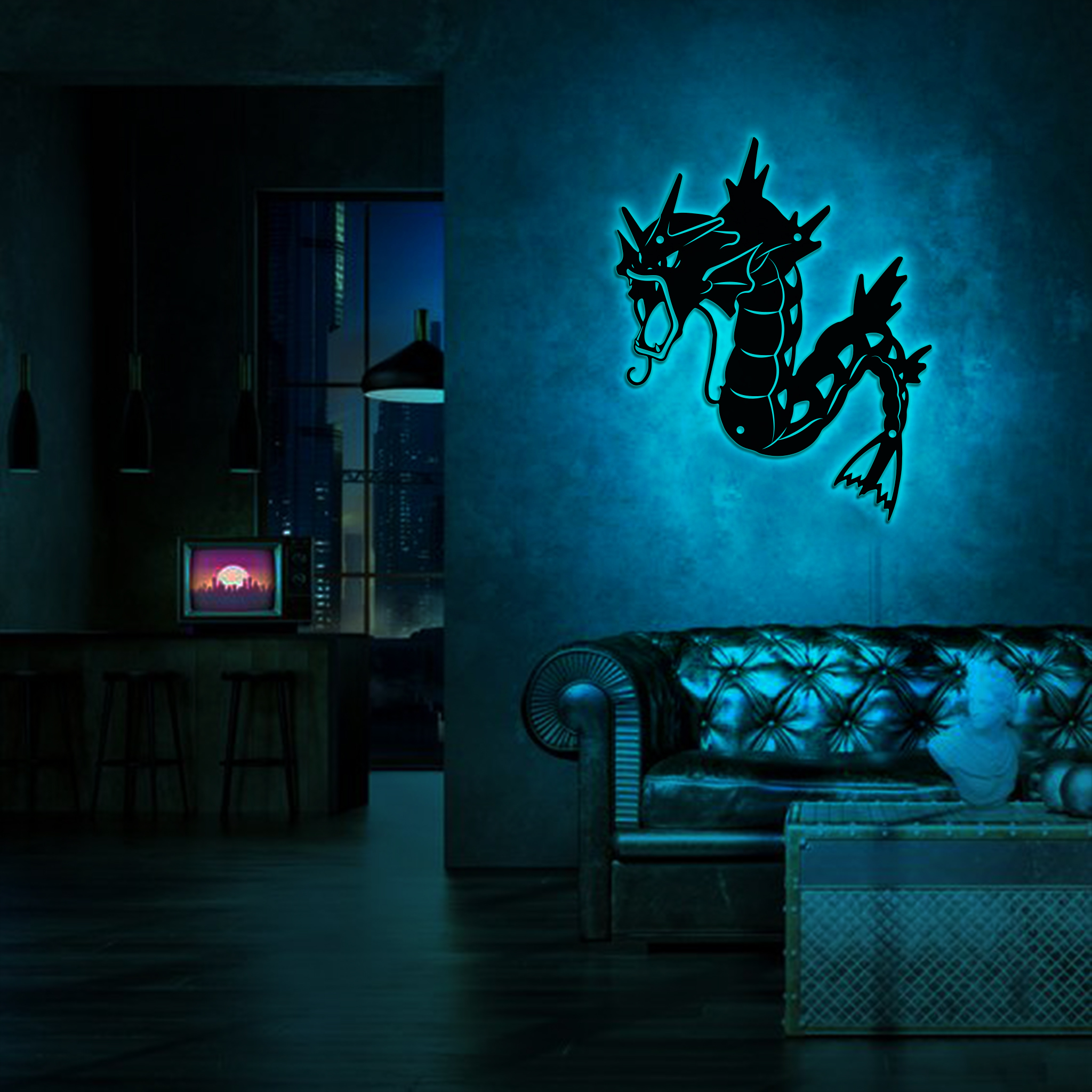 Pokemon Gyarados Metal Sign