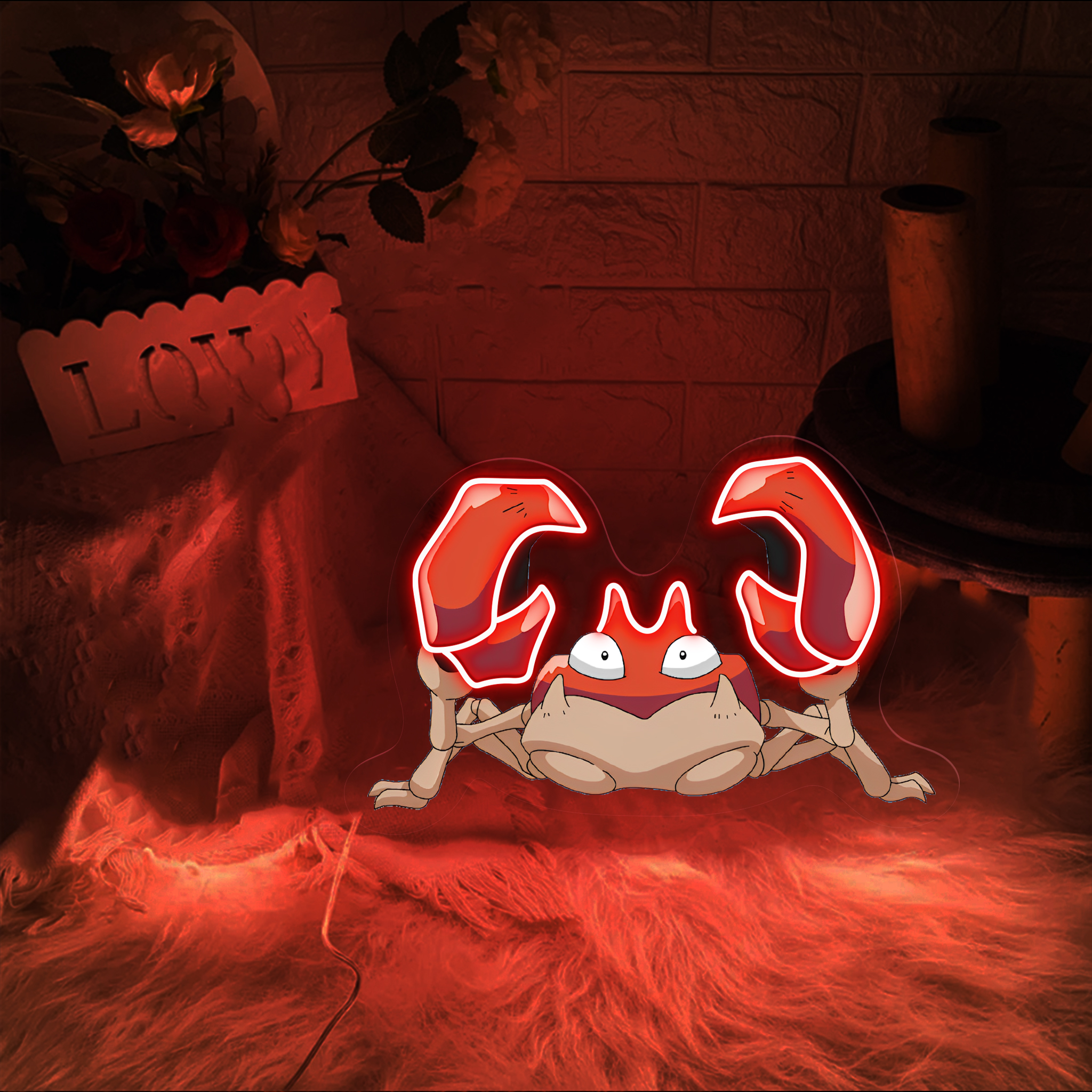 Pokemon Krabby UV Sign