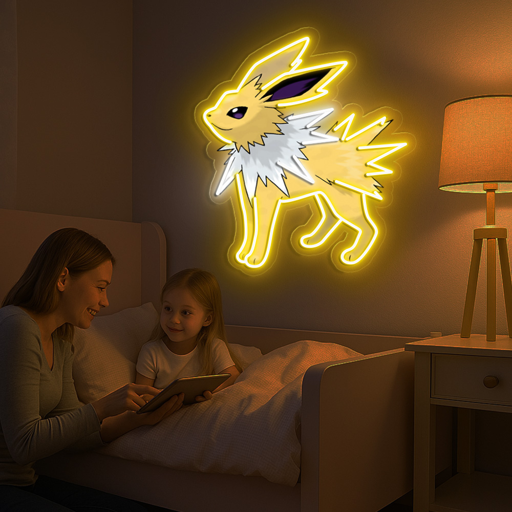Jolteon Pokemon UV Sign