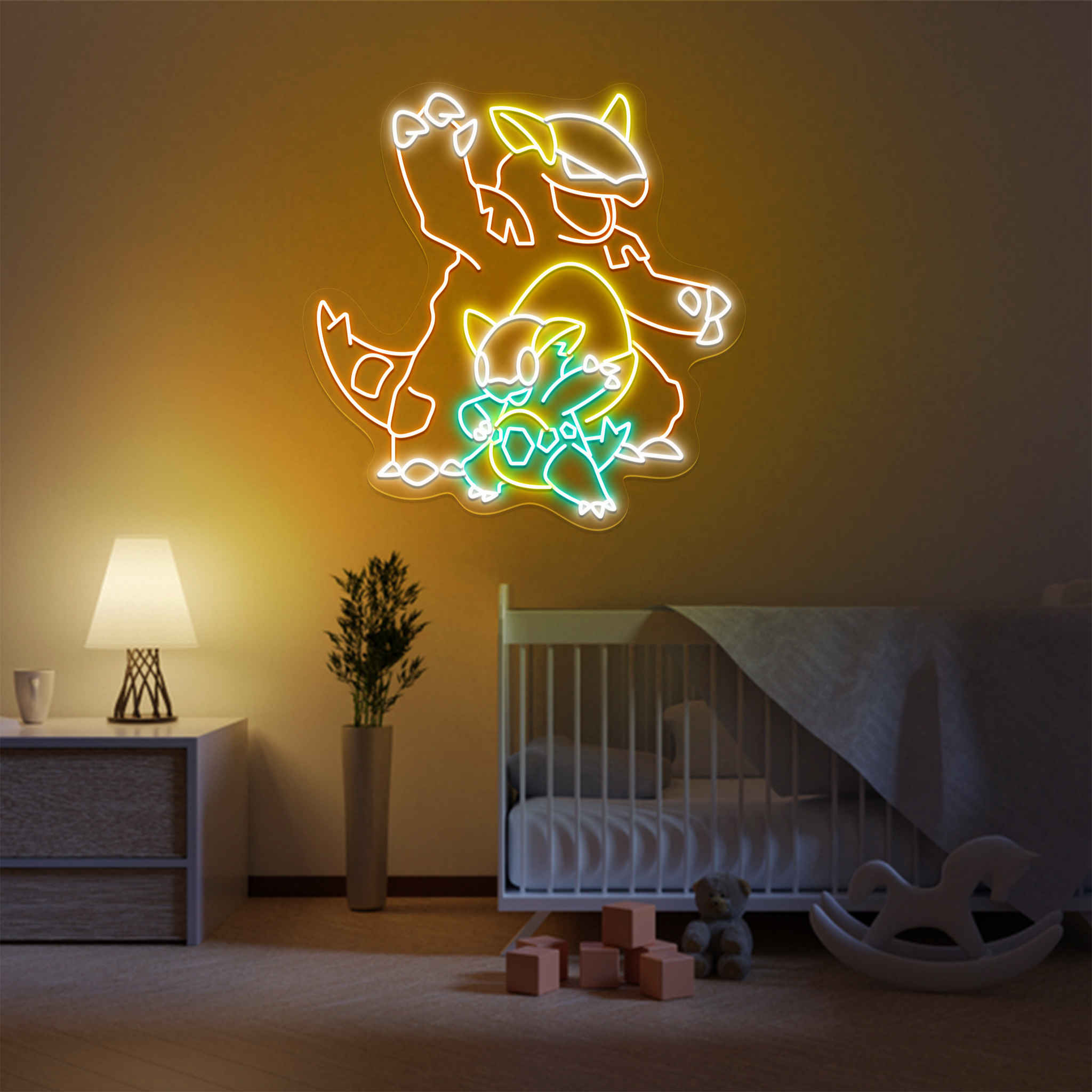 Pokemon Kangaskhan Neon Signs