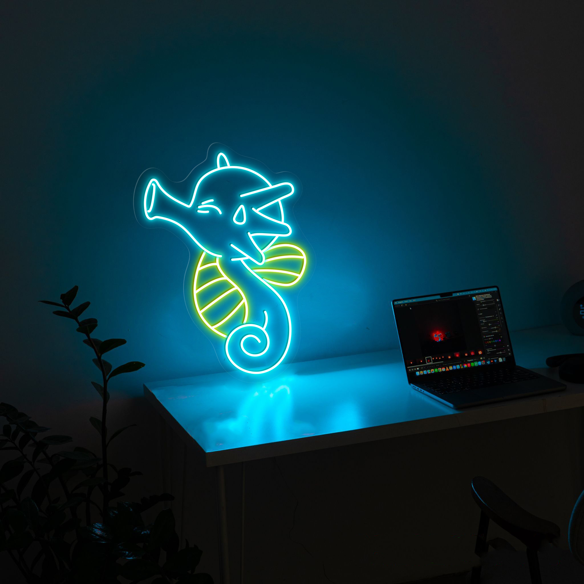 Pokemon Horsea Neon Signs