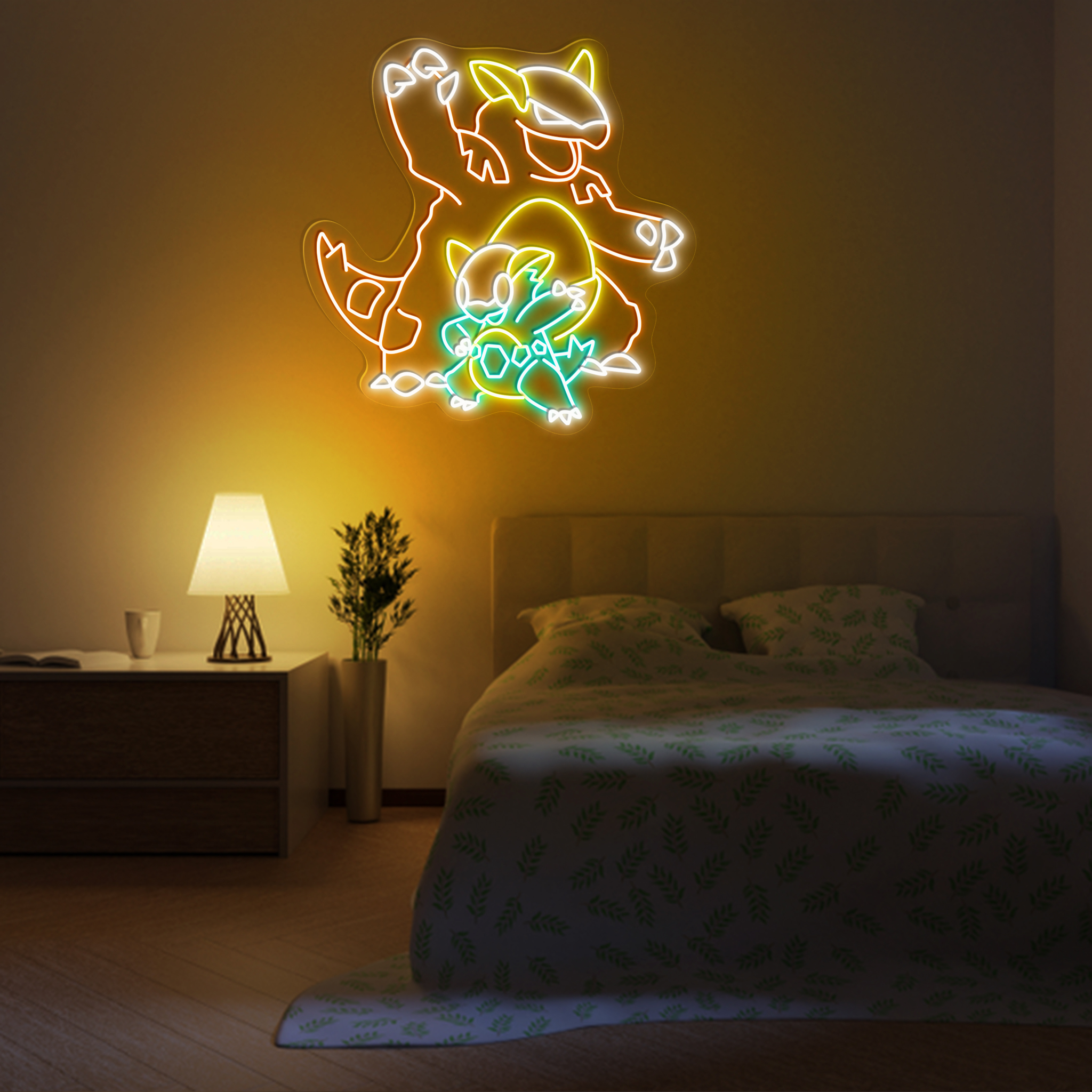 Pokemon Kangaskhan Neon Signs