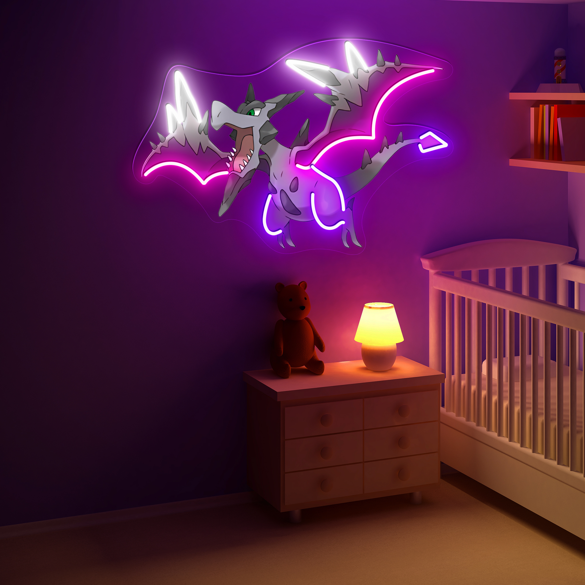 Aerodactyl Pokemon UV Sign