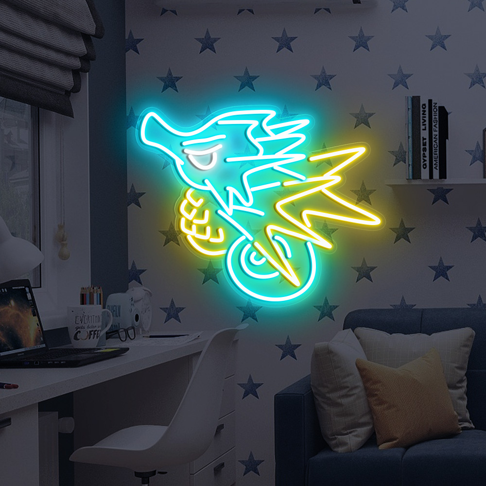 Seadra Pokemon Neon Sign