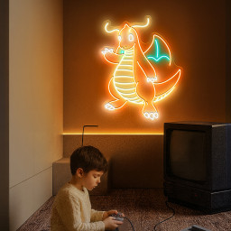 Dragonite Pokemon Neon Signs