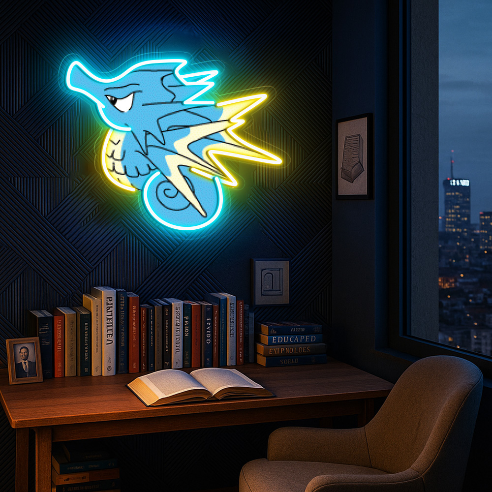 Seadra Pokemon UV Sign