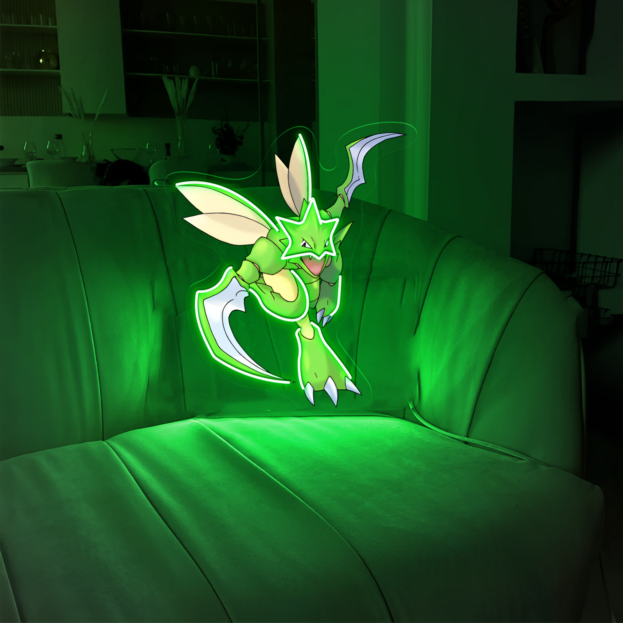 Pokemon Scyther UV Sign