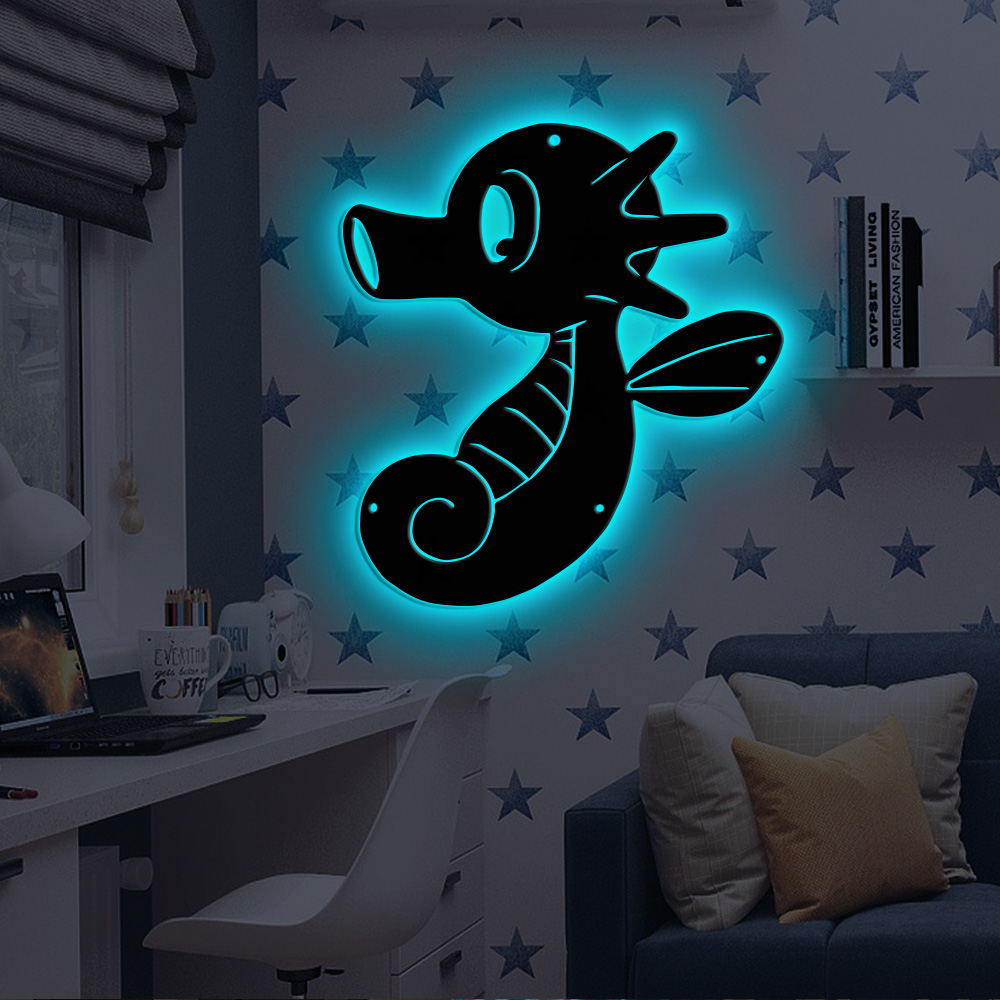 Pokemon Horsea Metal Sign