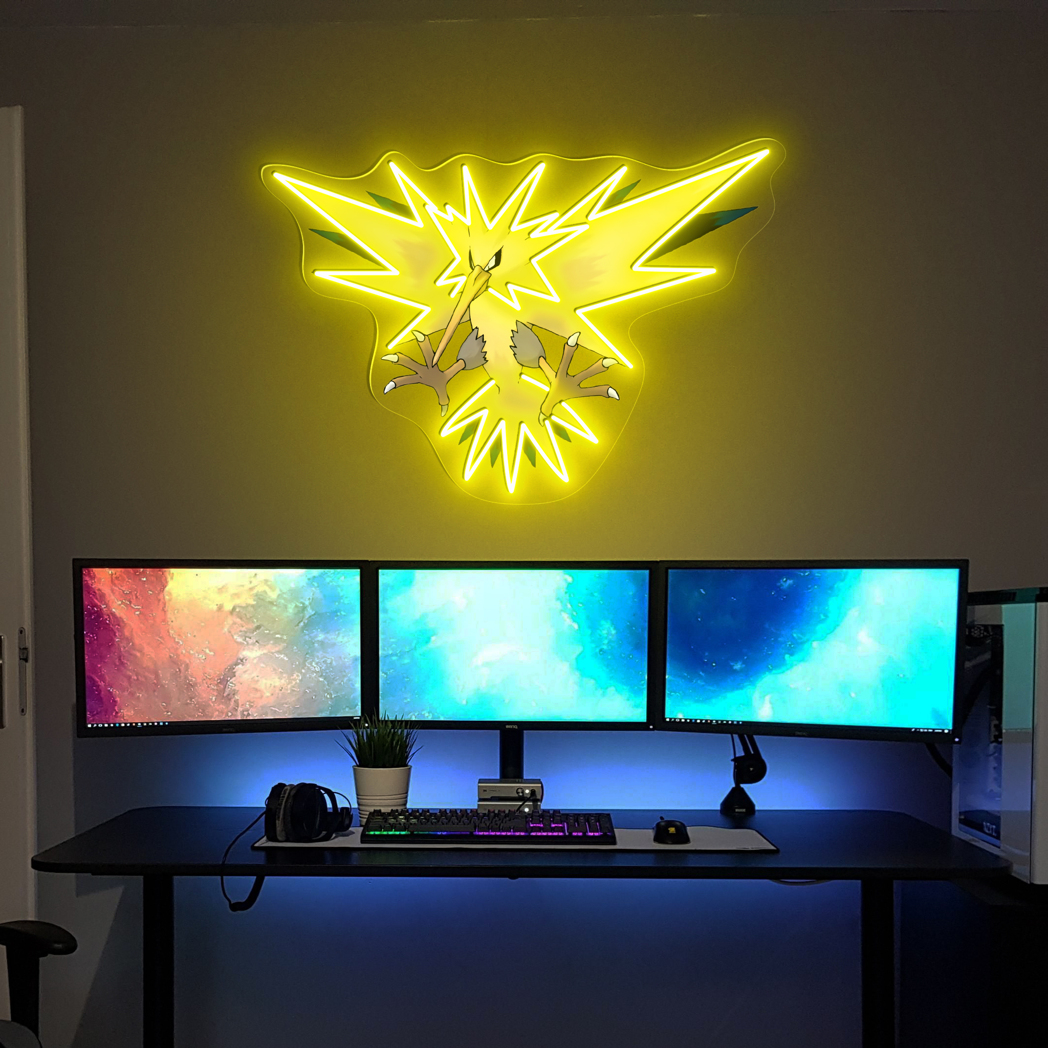 Zapdos Pokemon UV Sign