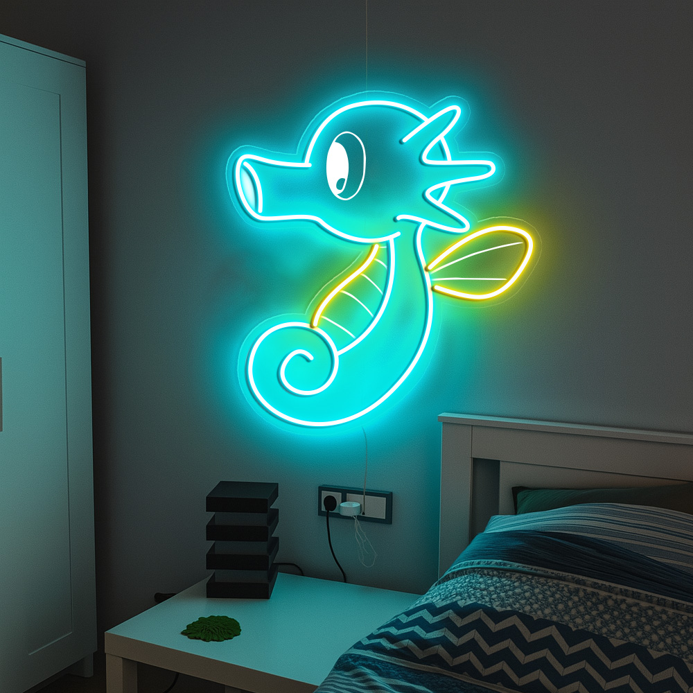Pokemon Horsea Laser Sign