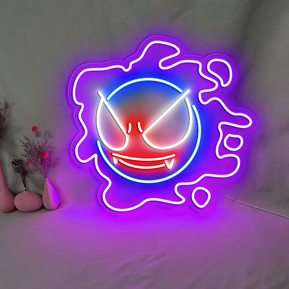 Gastly Pokemon Neon Signs