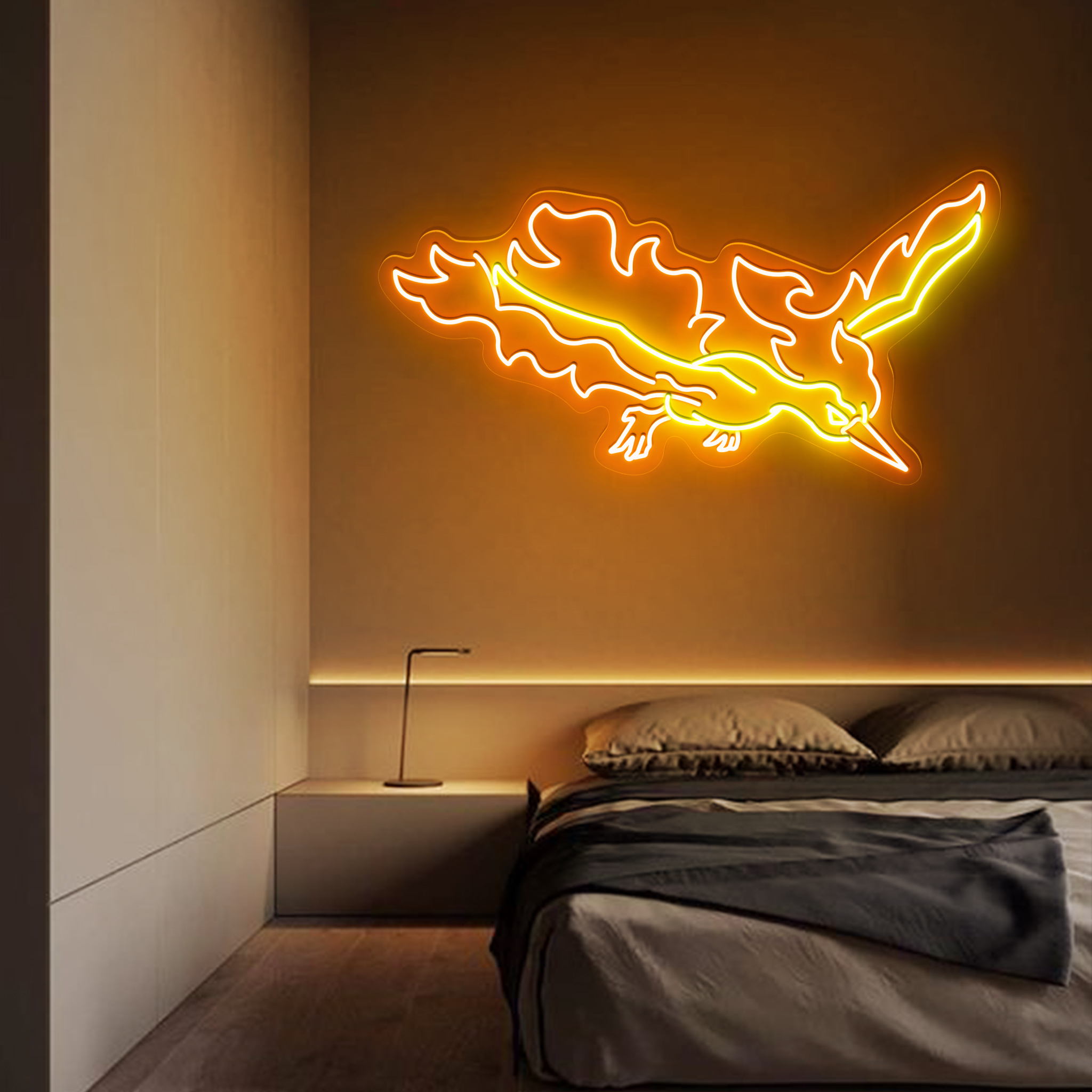 Moltres Pokemon Neon Sign