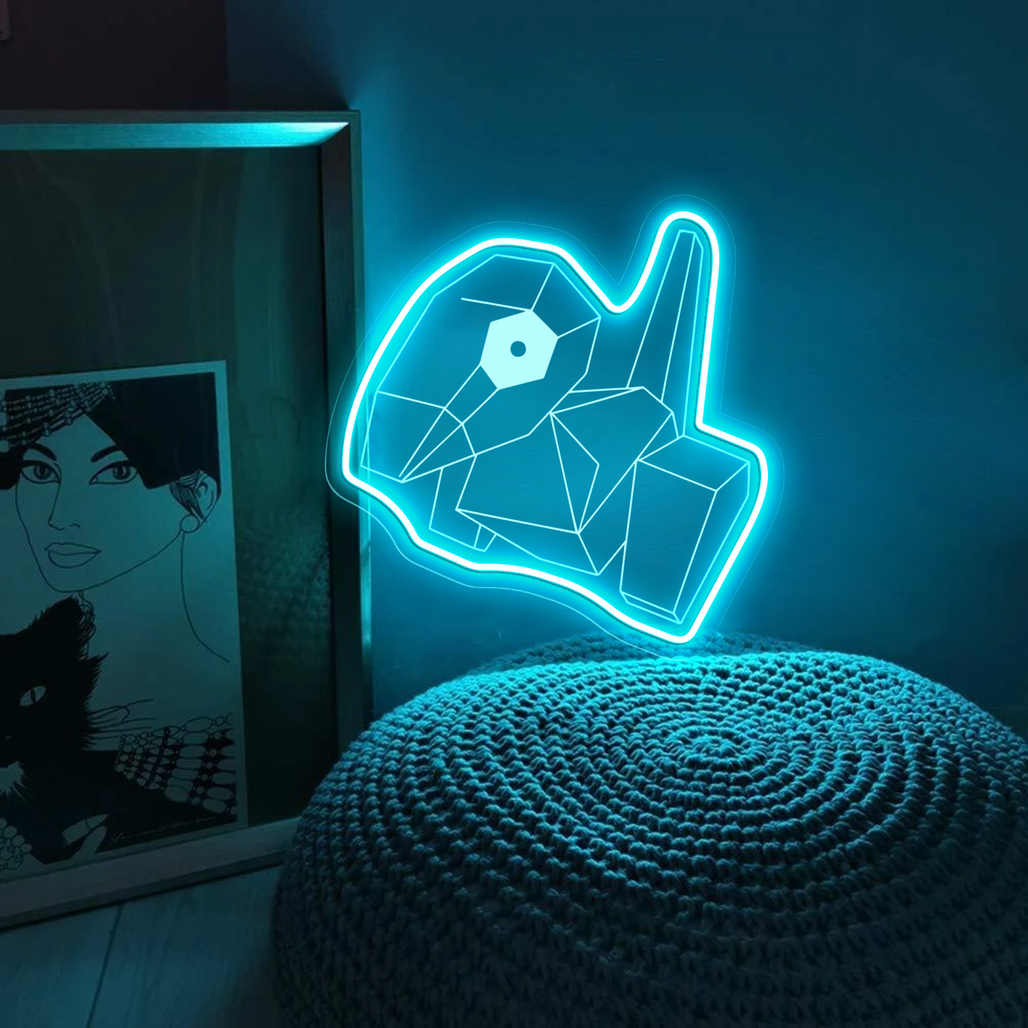 Porygon Pokemon Laser Sign