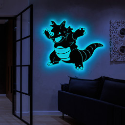 Pokemon Rhydon Metal Sign