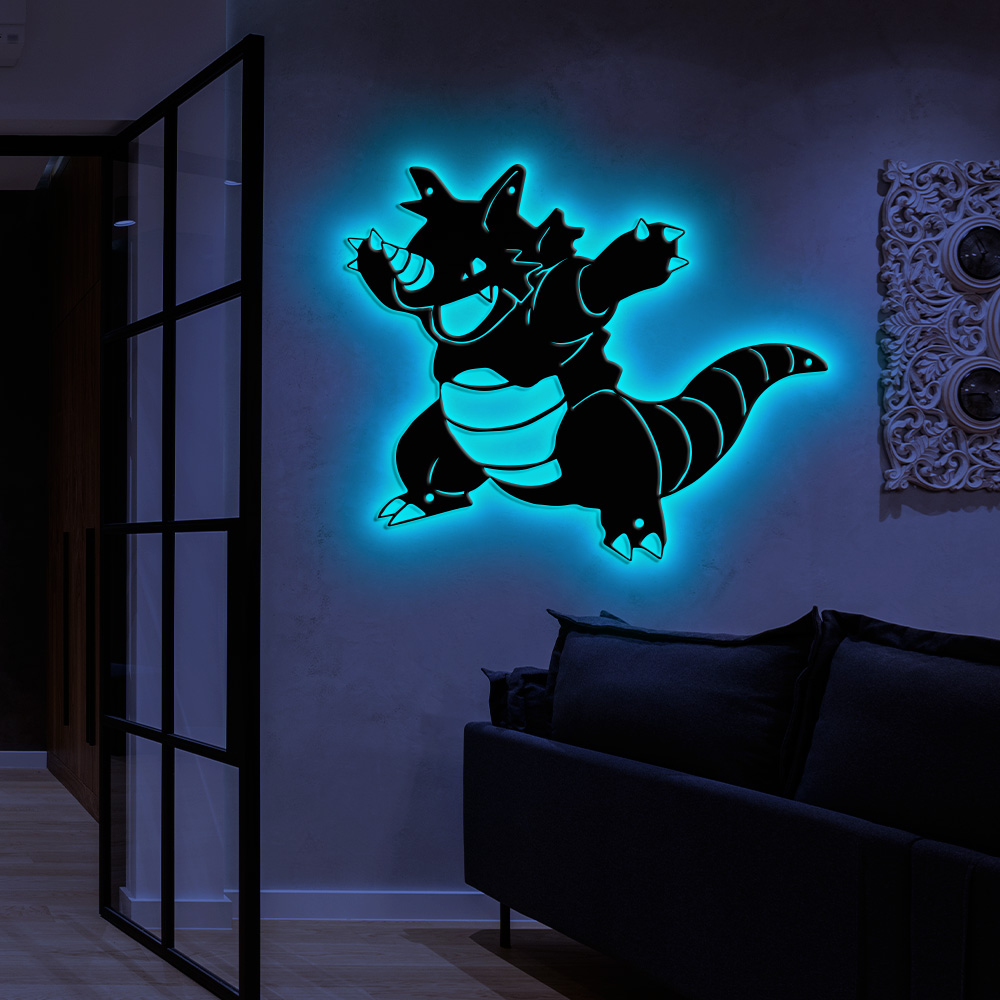 Pokemon Rhydon Metal Sign