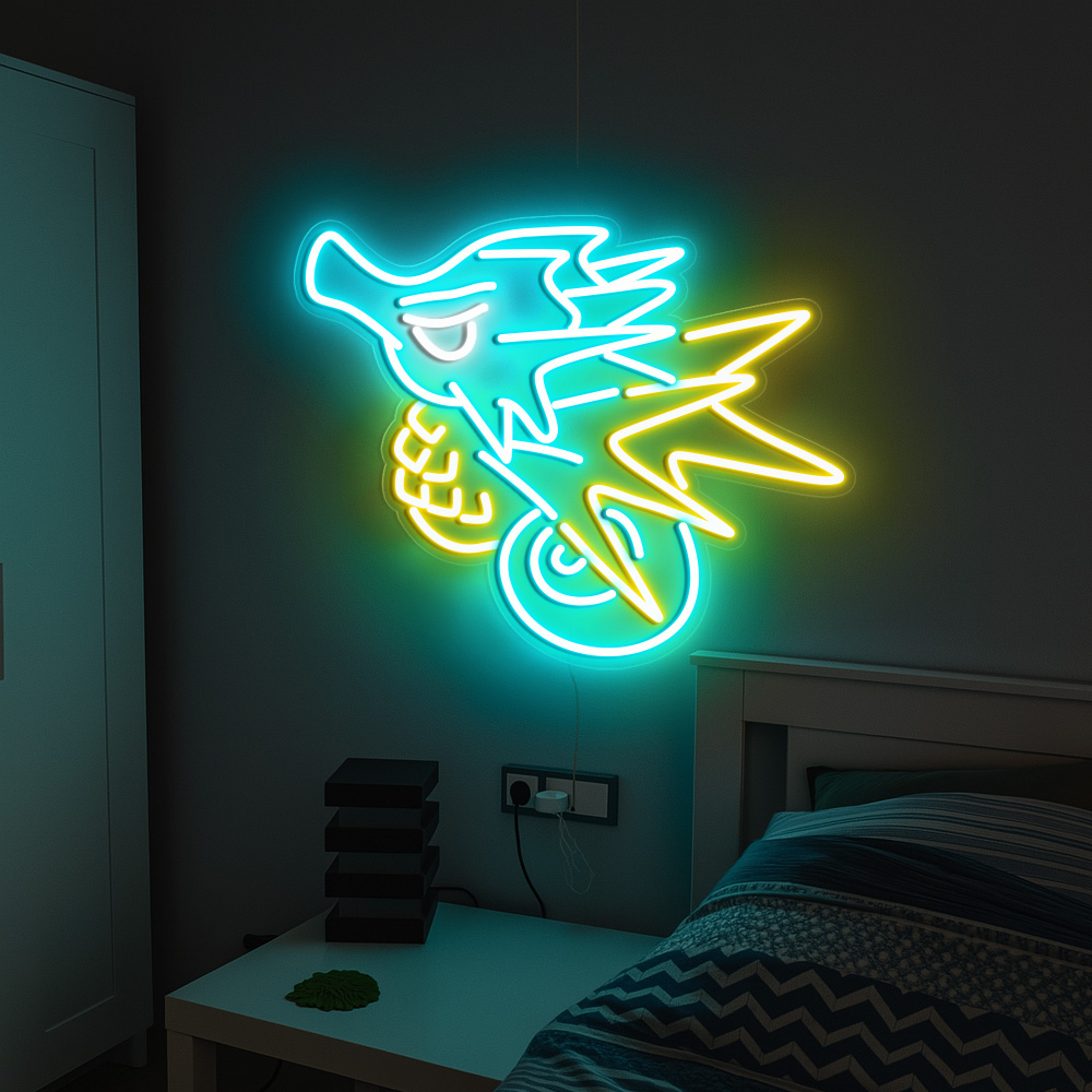 Seadra Pokemon Neon Sign