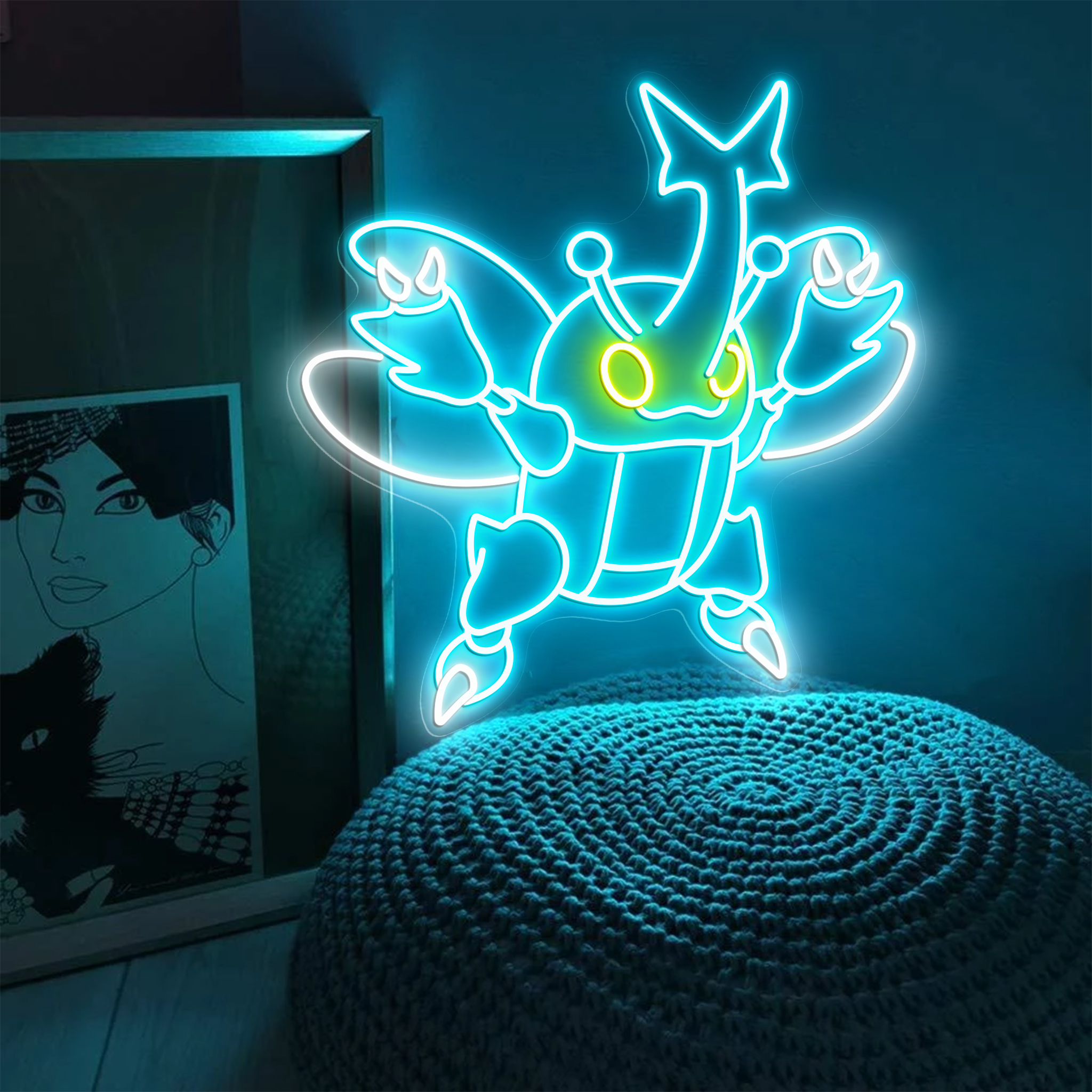 Pokemon Heracross Neon Sign