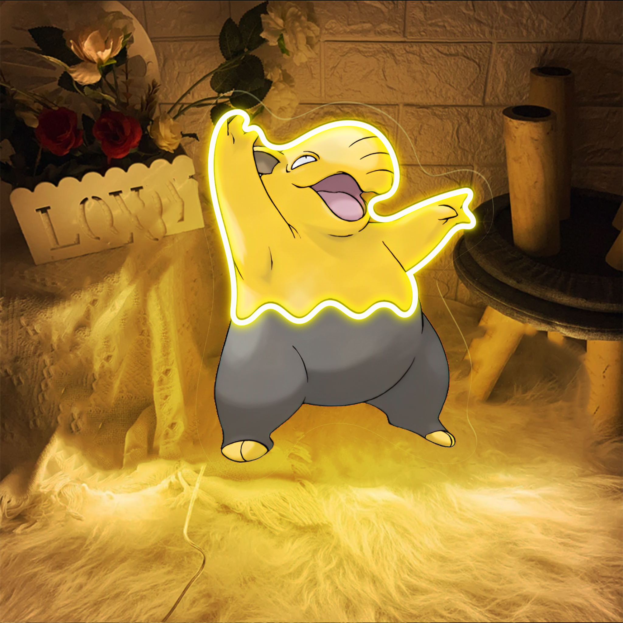 Drowzee Pokemon UV Sign