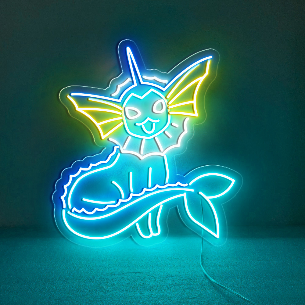 Vaporeon Pokemon Neon Signs