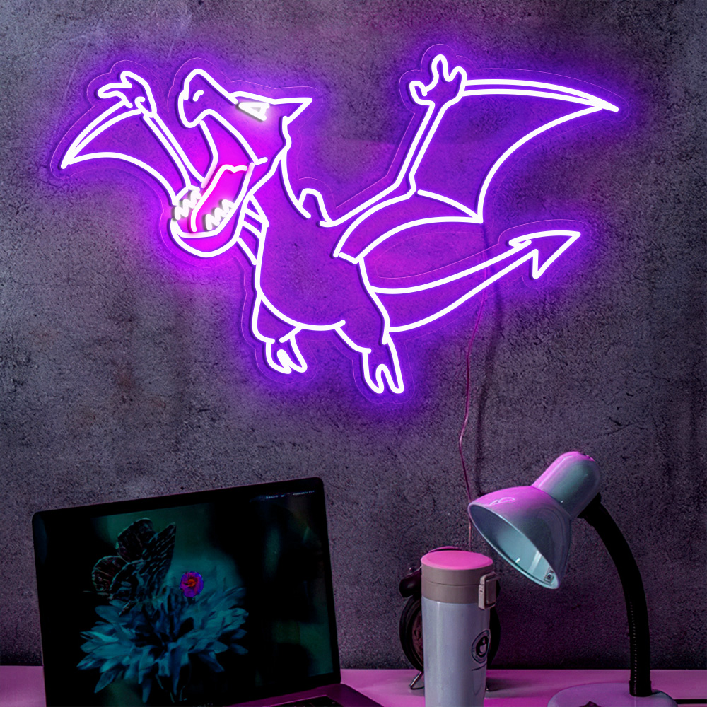 Aerodactyl Pokemon Neon Signs