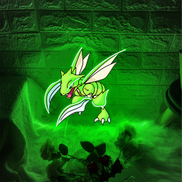 Scyther Pokemon UV Sign