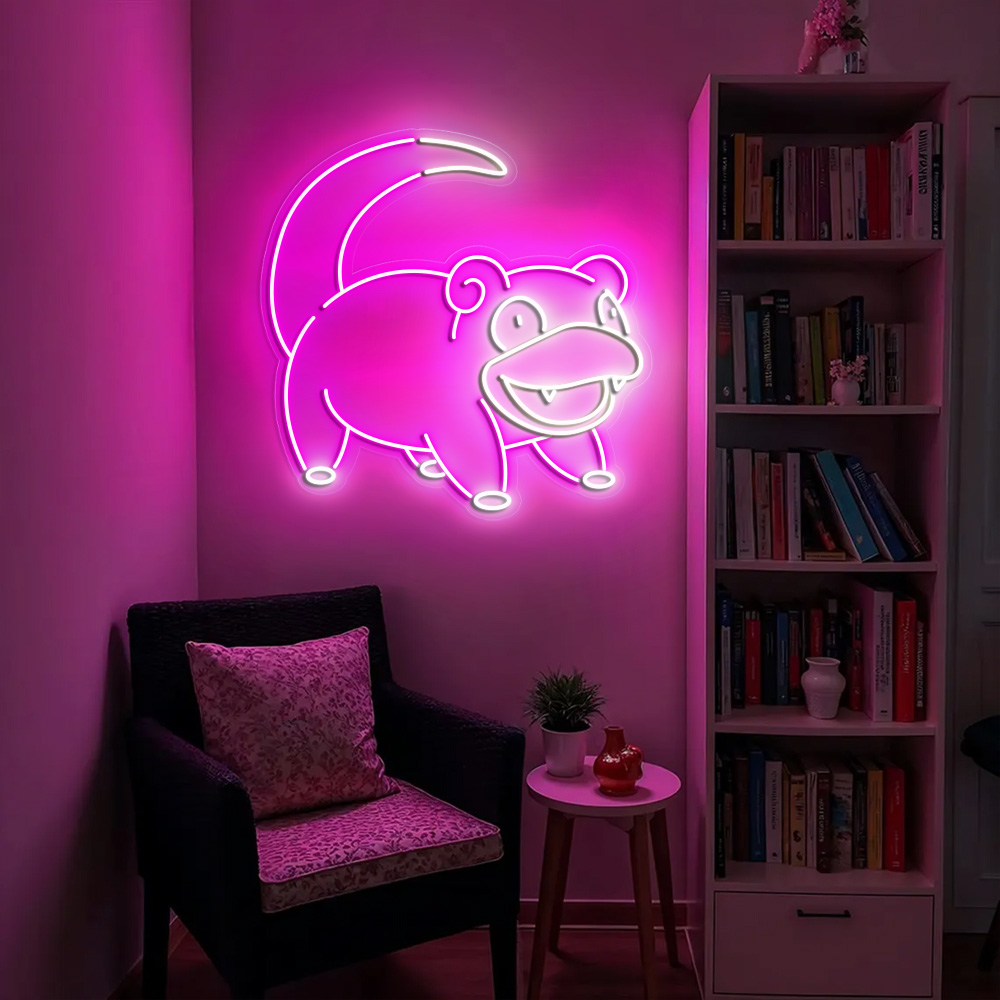 Slowpoke Pokemon Neon Signs