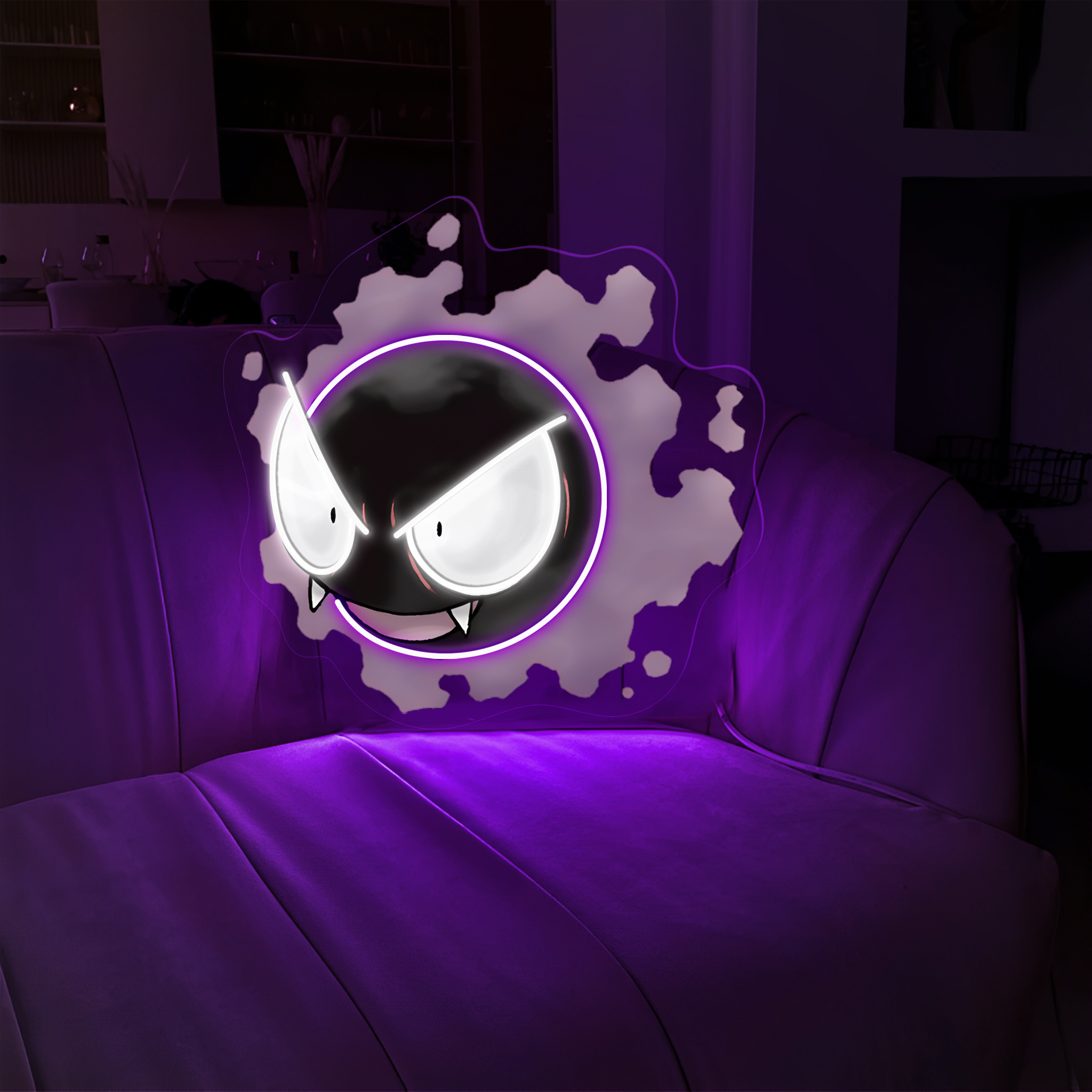 Gastly Pokemon UV Sign