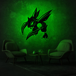 Scyther Pokemon Metal Sign