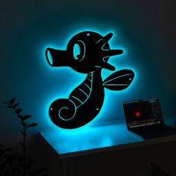 Pokemon Horsea Metal Sign
