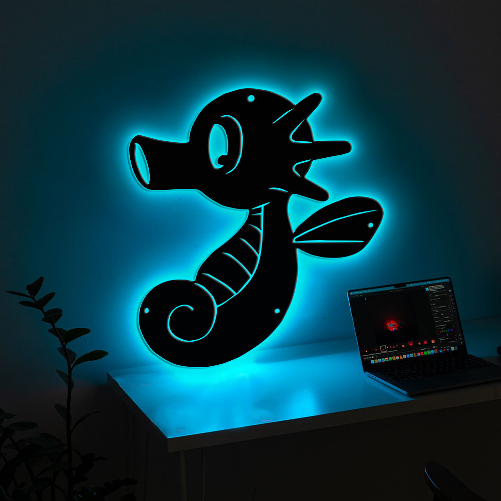 Pokemon Horsea Metal Sign