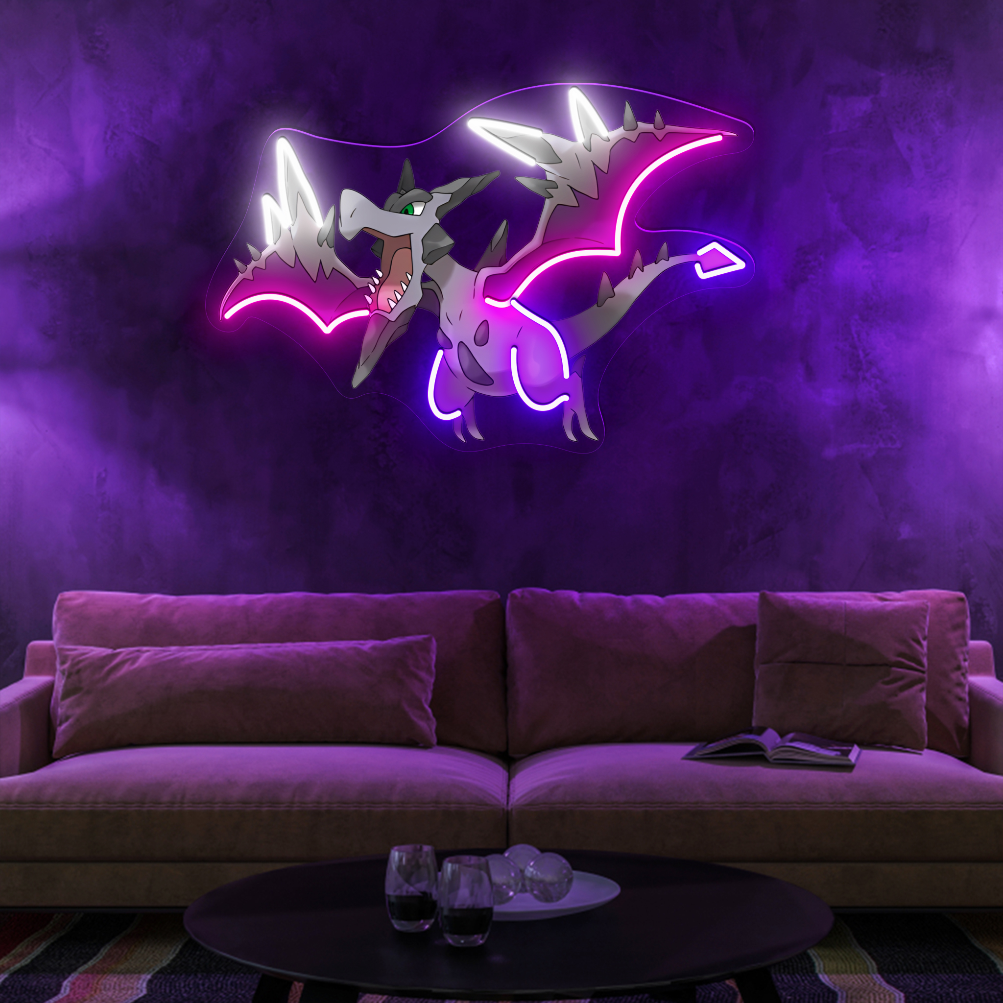 Aerodactyl Pokemon UV Sign