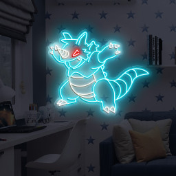 Pokemon Rhydon Neon Sign