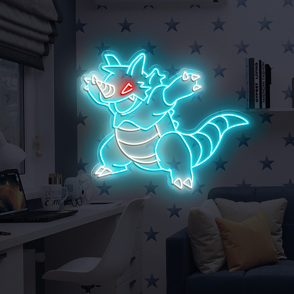 Pokemon Rhydon Neon Sign