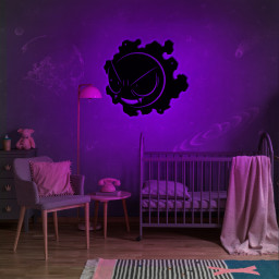 Gastly Pokemon Metal Sign