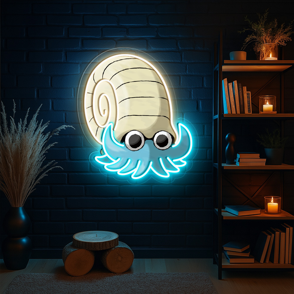Omanyte Pokemon UV Sign
