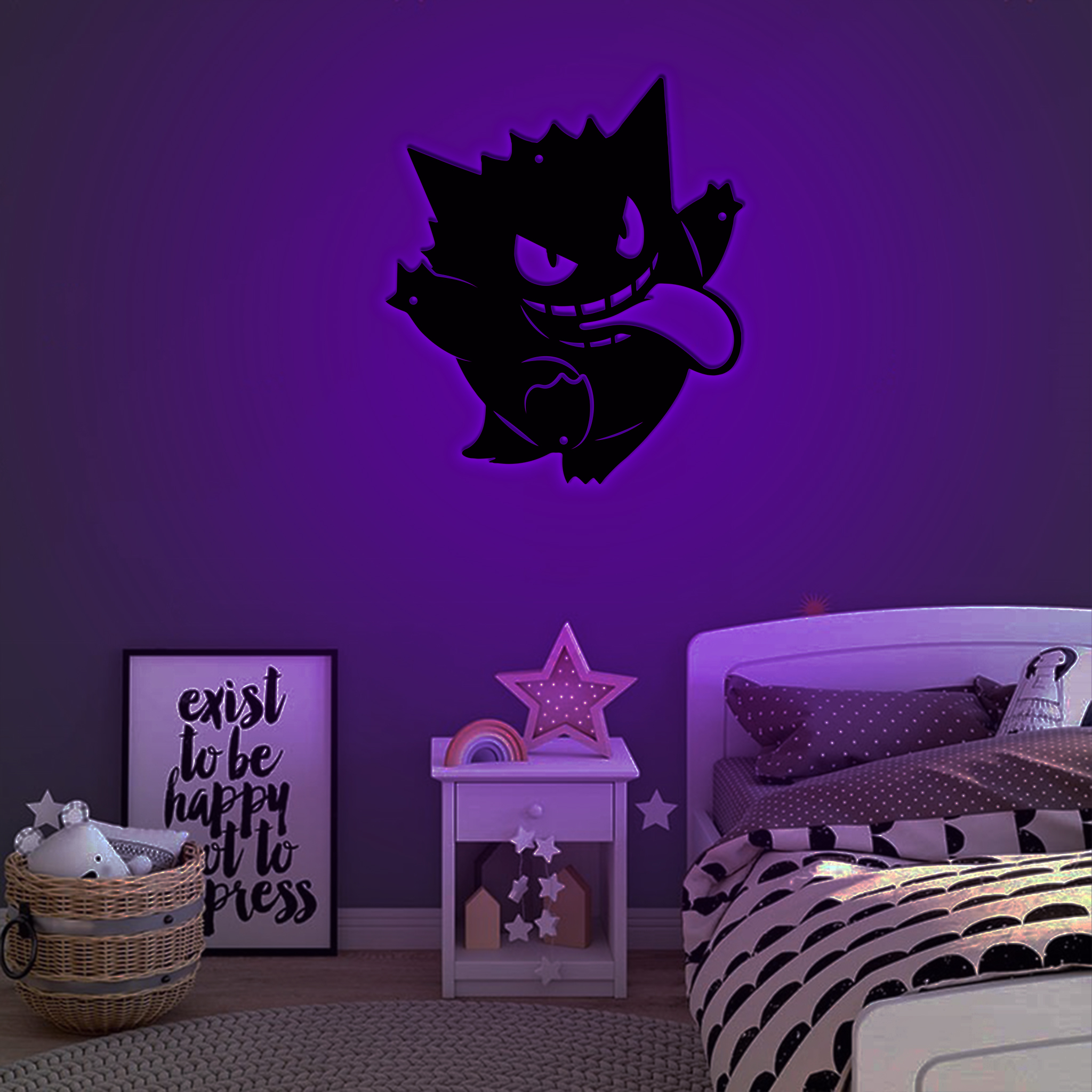 Gengar Pokemon Metal Signs