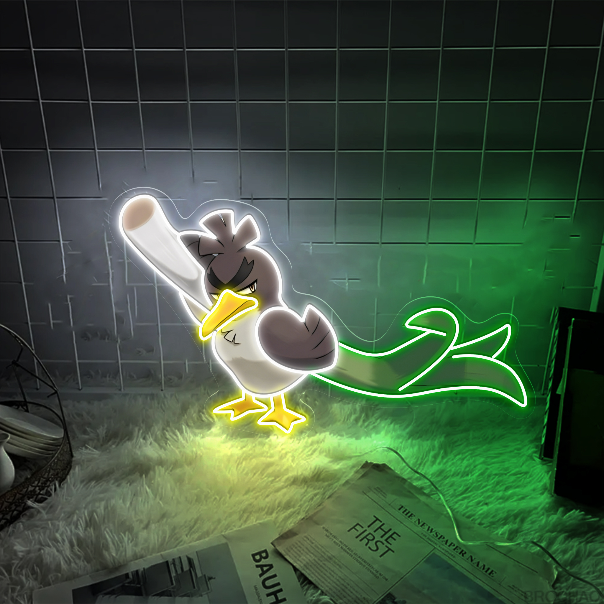 Farfetch'd Pokemon UV Sign