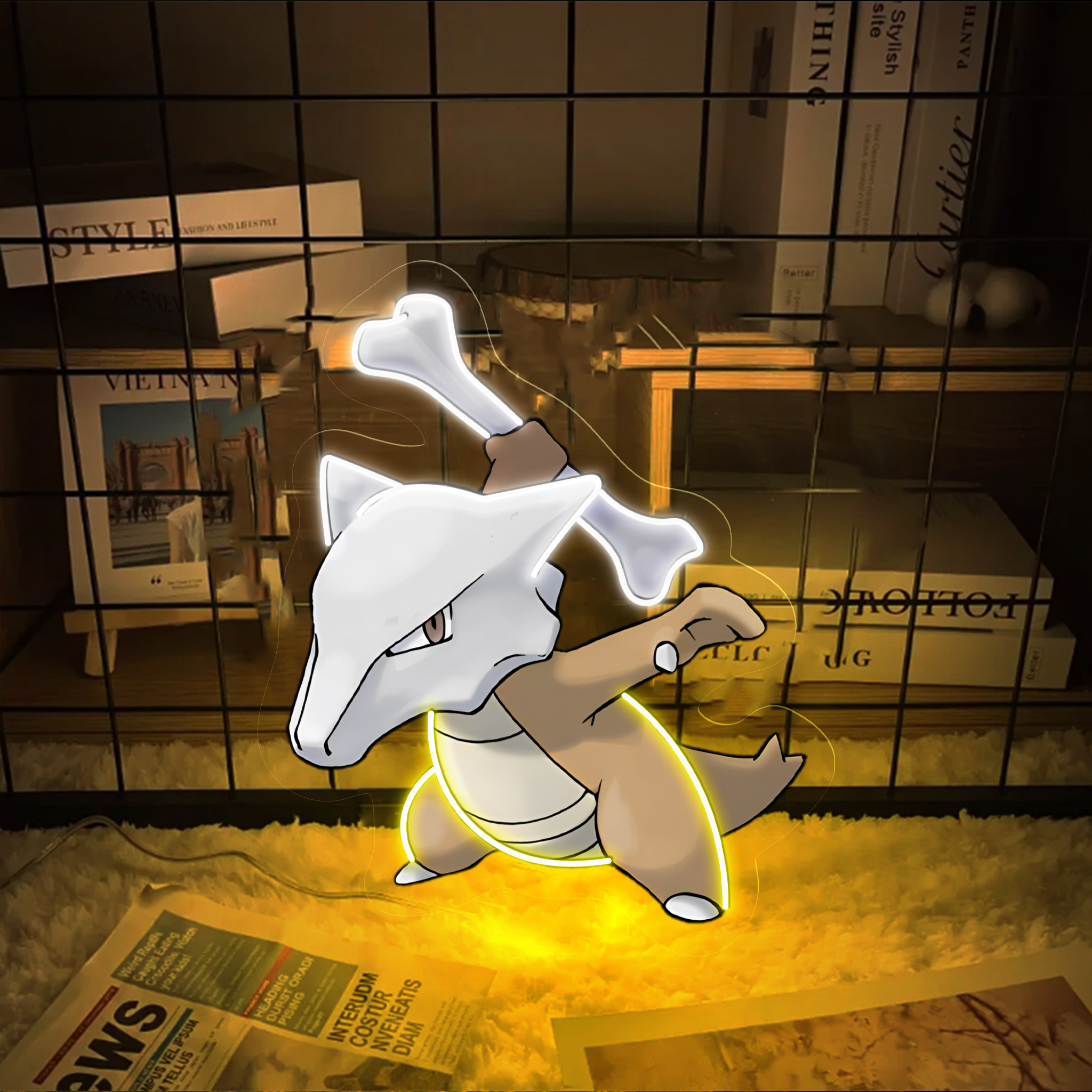 Pokemon Marowak UV Signs